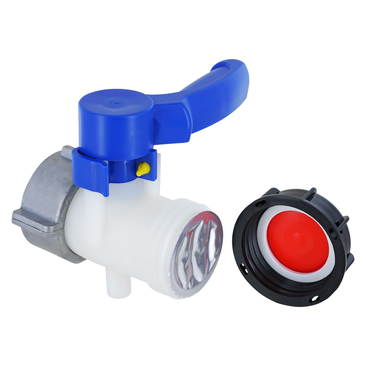 IBC Klappenhahn S60x6 (60mm) ALU Überwurf EPDM DN50