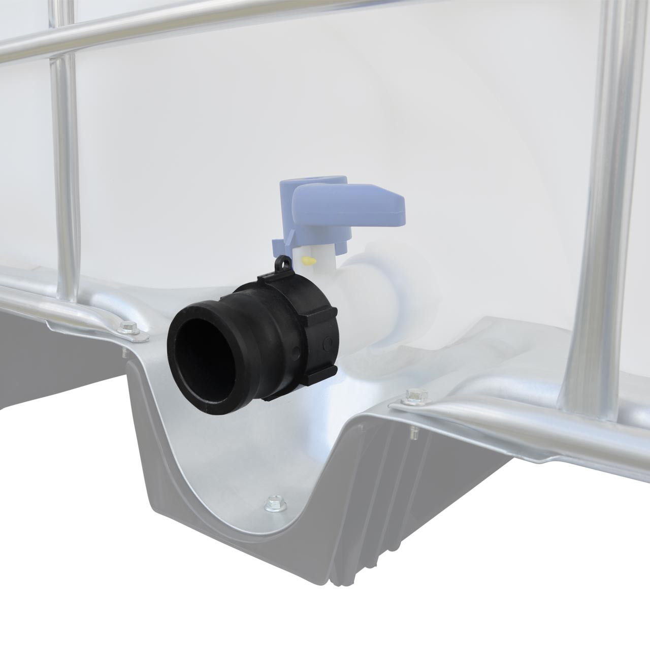 IBC Container Adapter S60x6 (60mm) Grobgewinde DN 50 - 2" Camlock Kamlok Stecker (Vaterteil)