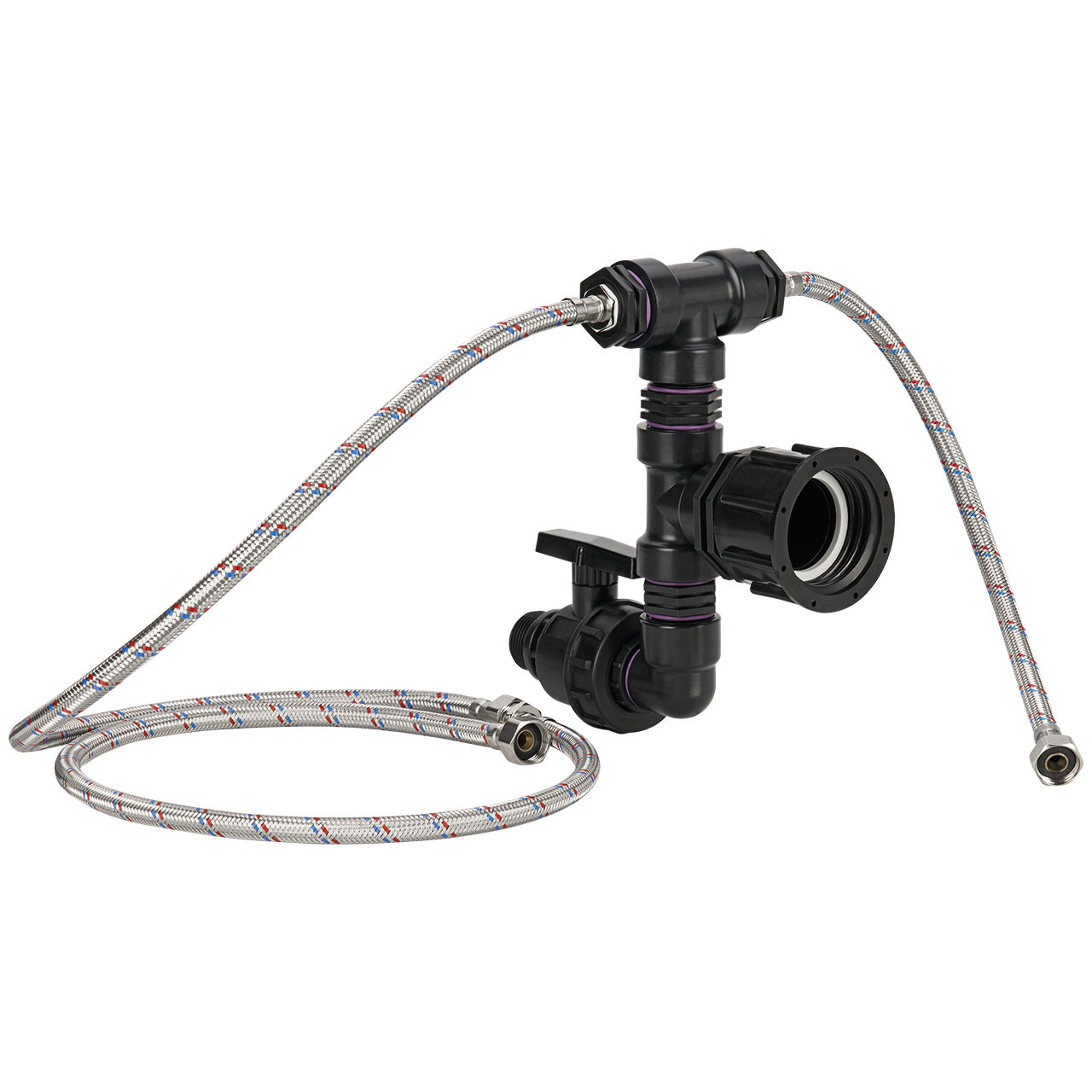 IBC Adapter S60x6 - Anschlussset für Doppel-Tränke