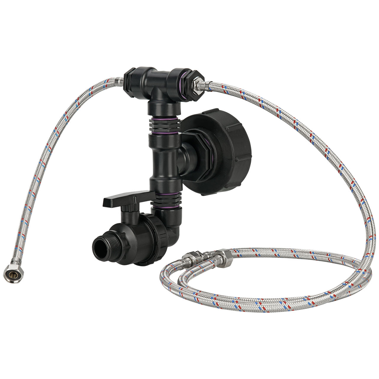 IBC Adapter S100x8 - Anschlussset für Doppel-Tränke