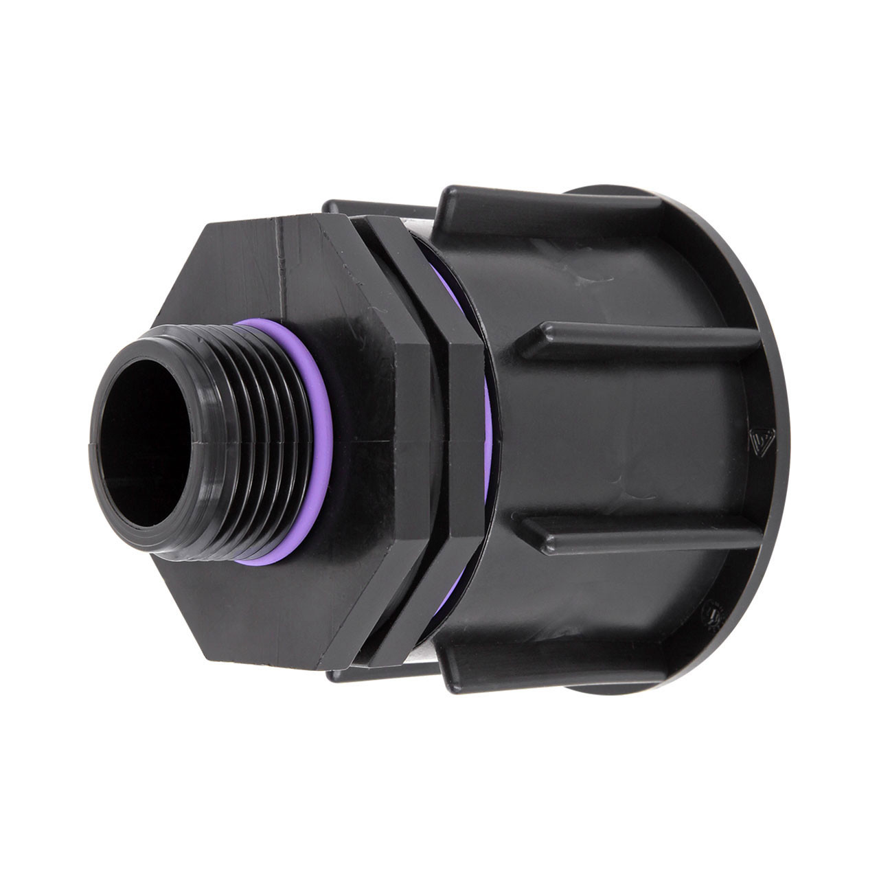 IBC Container Adapter S60x6 (60mm) Grobgewinde DN50 - Reduzierung Außengewinde 1"