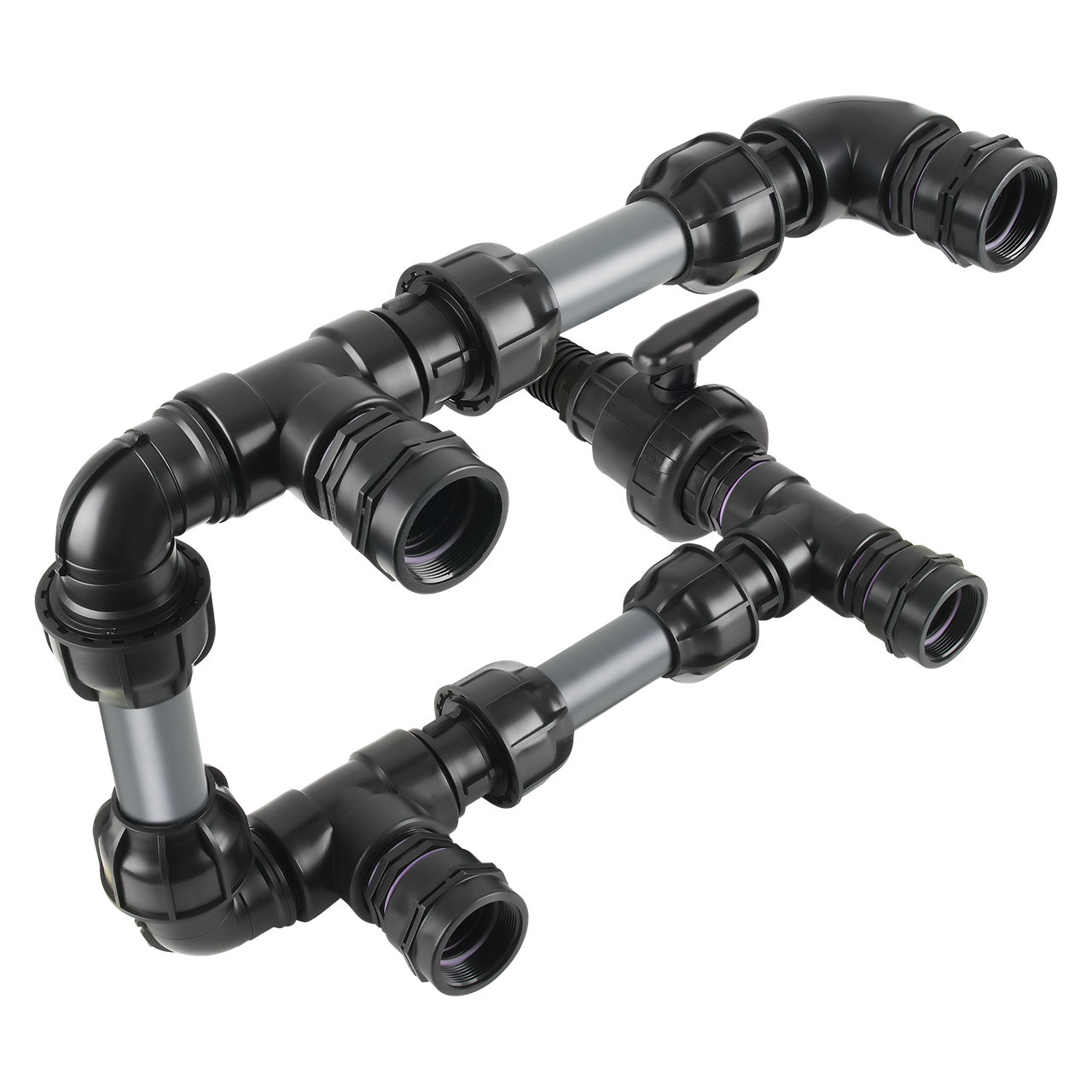 IBC Adapter BSP 2" - Tankverbindung 4 IBC neben-/übereinander 50mm Rohr