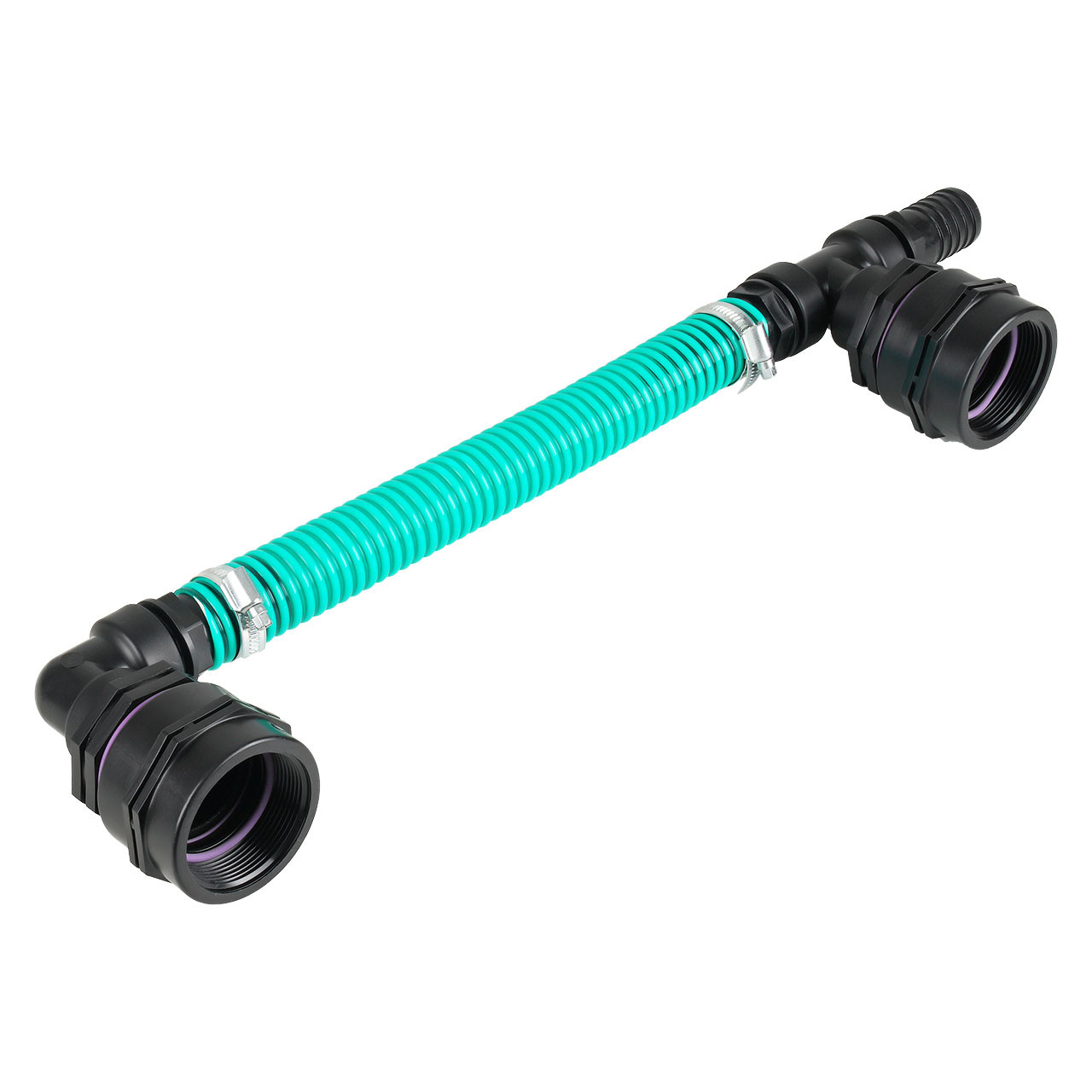 IBC Adapter BSP 2" - 2 IBC nebeneinander Sparset Tankverbindung 32mm Schlauch