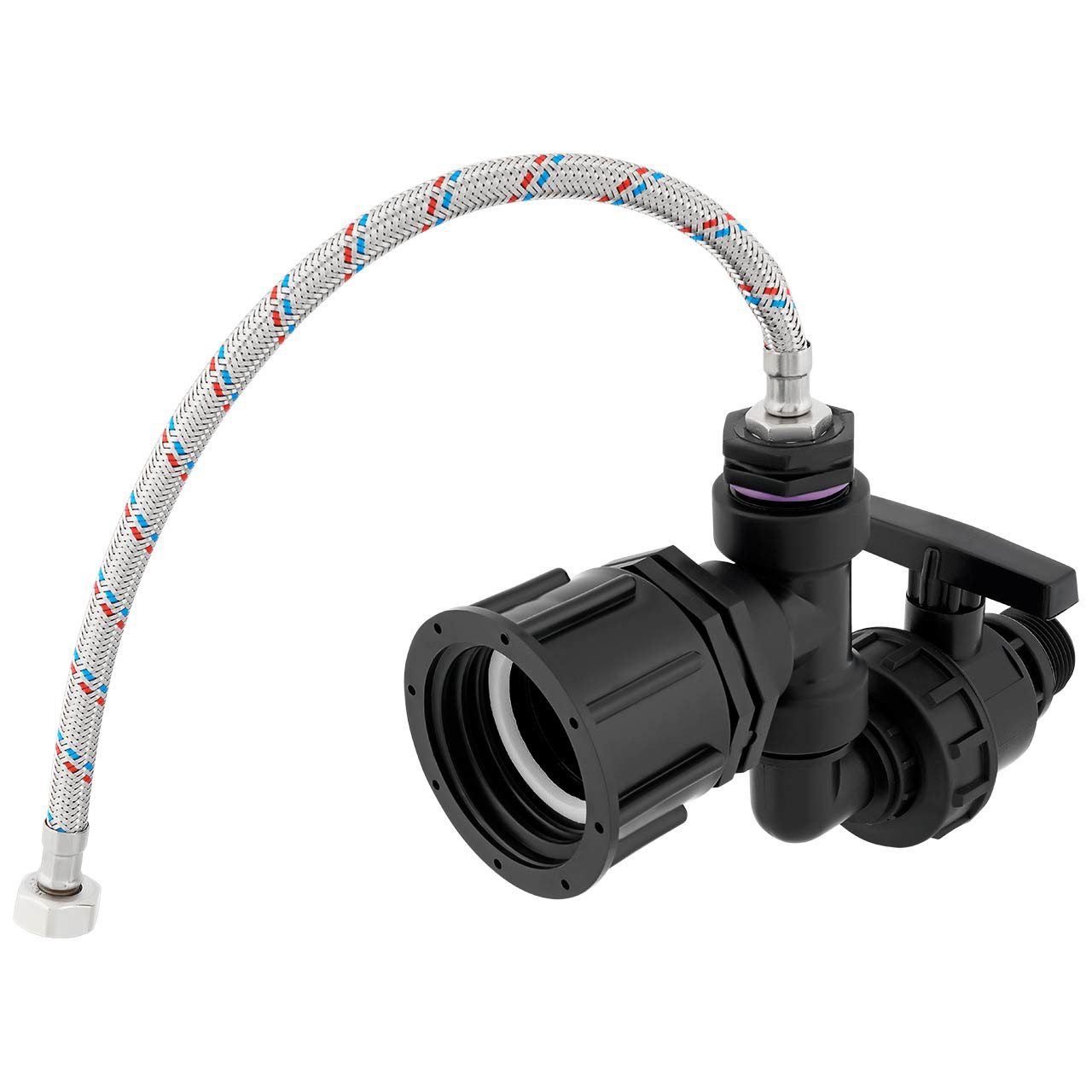 IBC Adapter S60x6 - Anschlußset + Ablasshahn für Pferdetränke