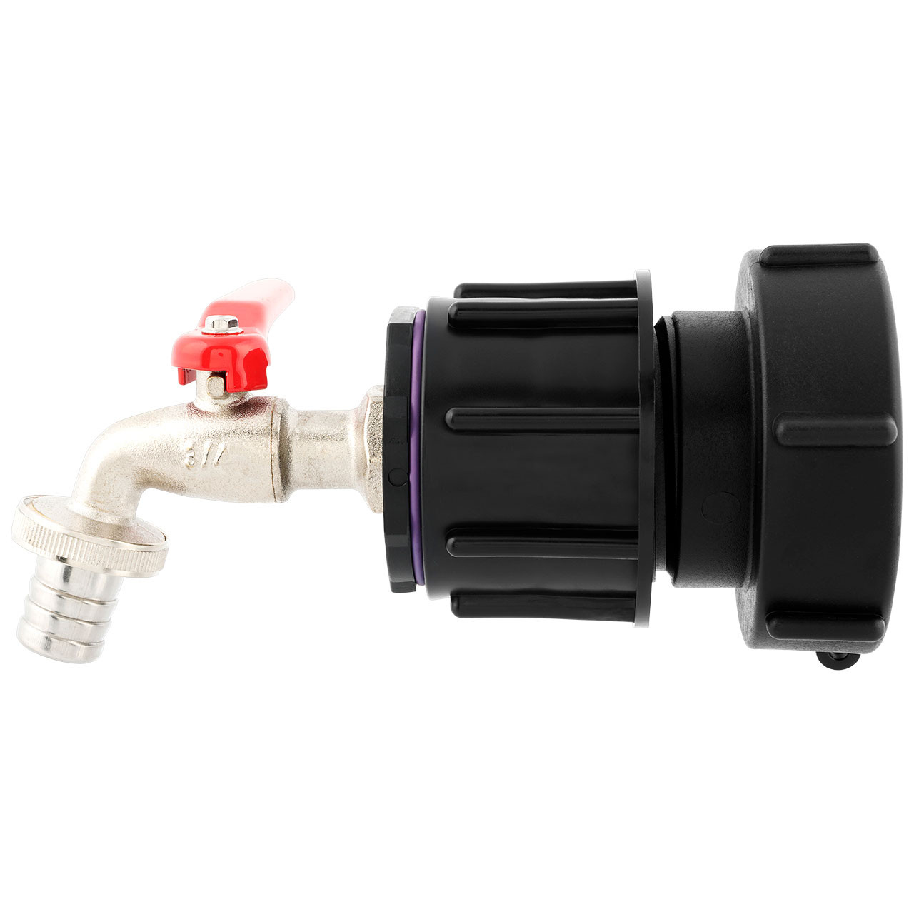 IBC Adapter M80x3 - 3/4" Kugelhahn PROFI Auslaufventil