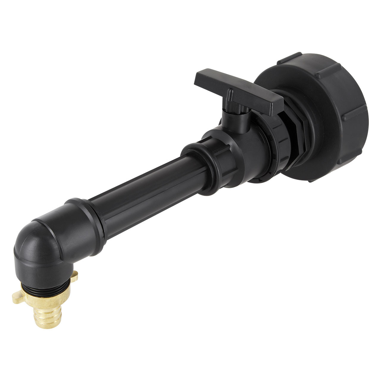 IBC Adapter S100x8 - 1 Kugelhahn Extra-Lang