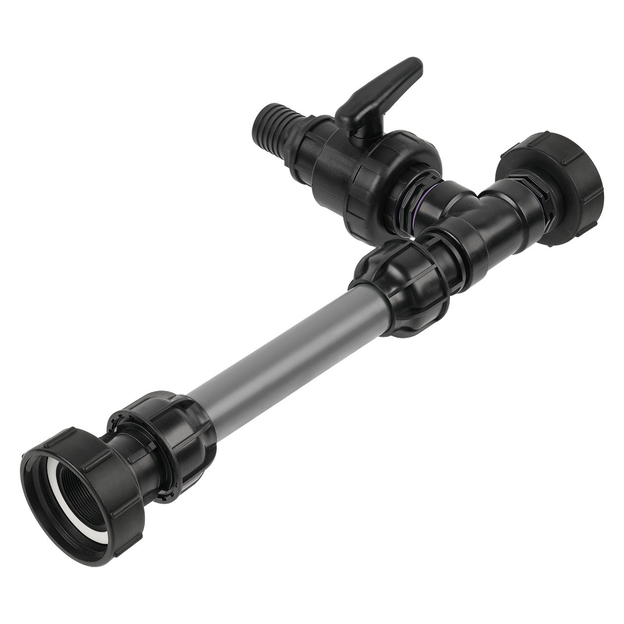 IBC Adapter S100x8 - Tankverbindung 2 IBC gegenüber 50mm Rohr