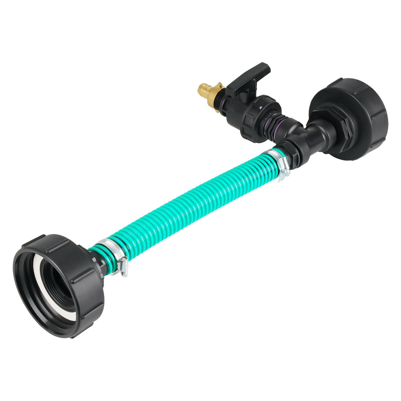 IBC Adapter S100x8 - 2 IBC gegenüber Tankverbindung 32mm Schlauch