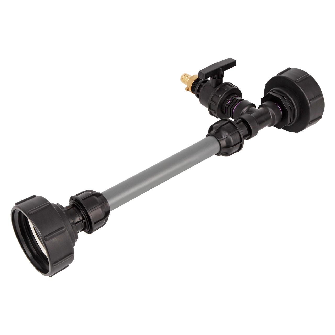 IBC Adapter S100x8 - Tankverbindung 2 IBC gegenüber 32mm Rohr