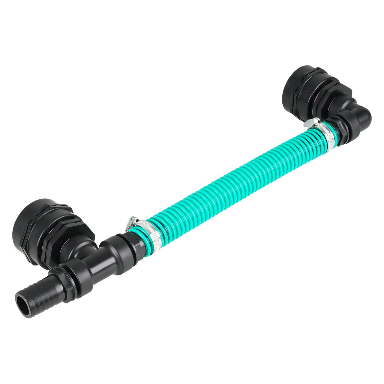 IBC Adapter BSP 2" - 2 IBC nebeneinander Sparset Tankverbindung 32mm Schlauch