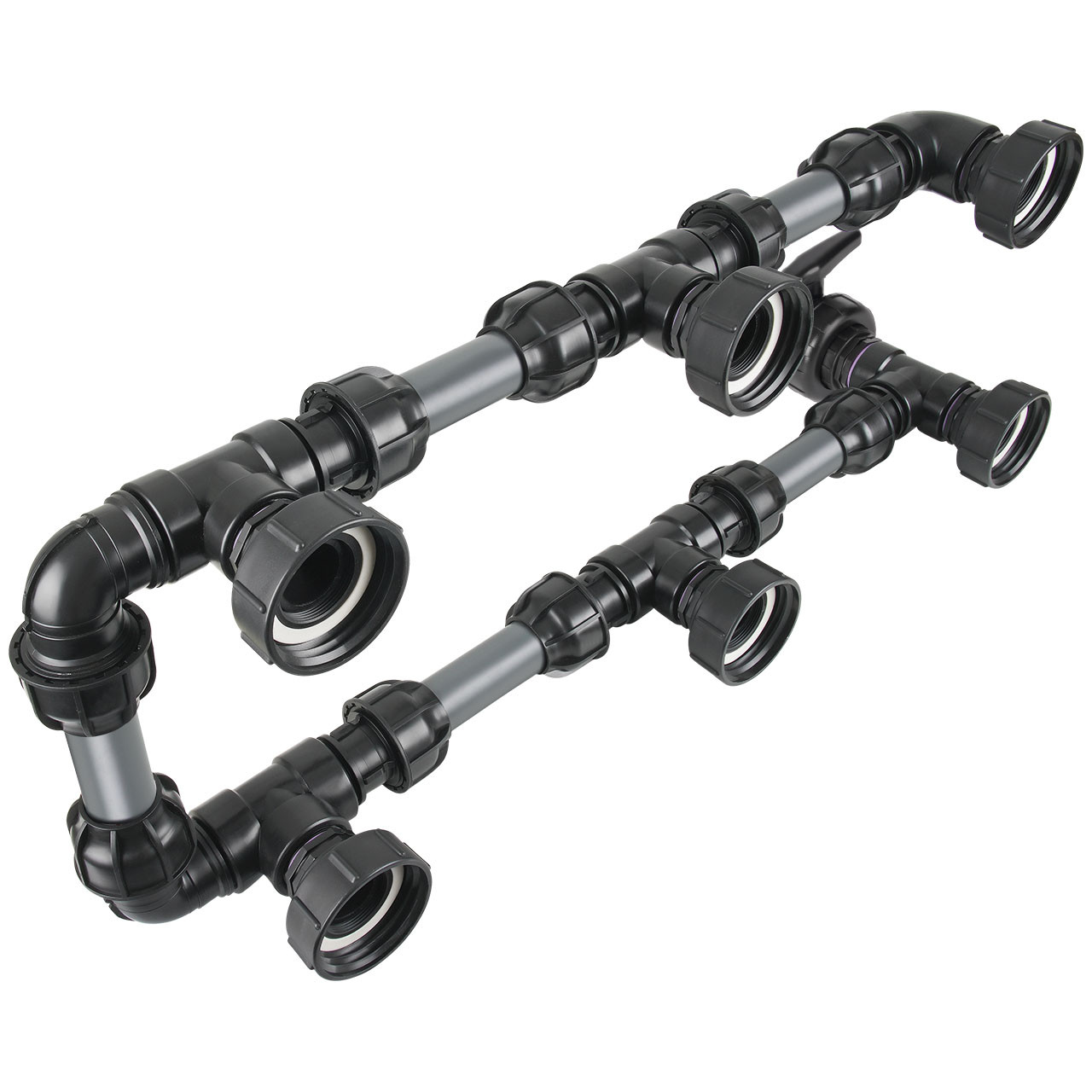 IBC Adapter S100x8  - Tankverbindung 6 IBC neben-/übereinander 50mm Rohr