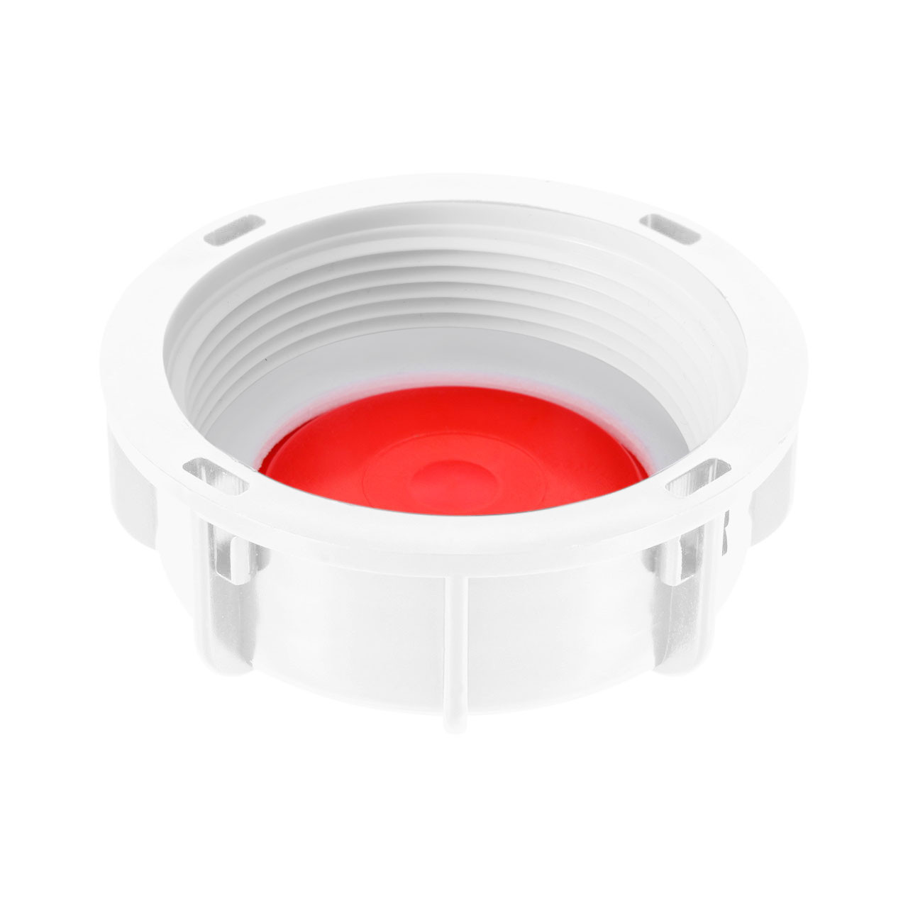 IBC Schraubkappe 3-tlg. (Grau/Rote PE-Scheibe) 2" BSP