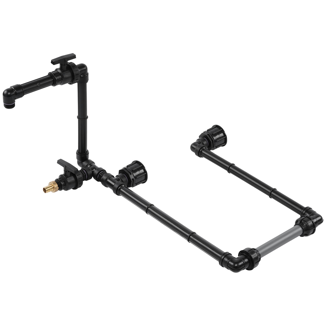 IBC Adapter S60x6 - 2 IBC hintereinander Schwanenhals Tankverbindung 32mm Rohr