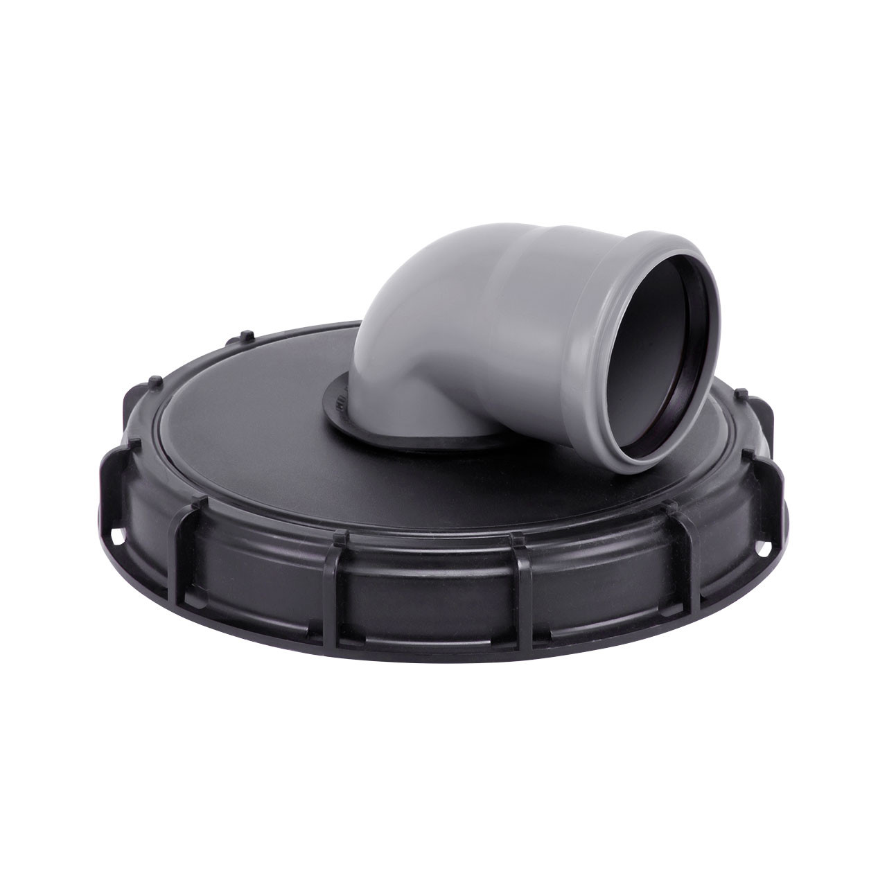 IBC Deckel Einlauf mit HT-Bogen DN 225 DN 75