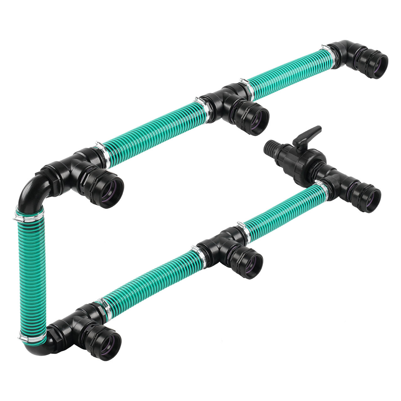 IBC Adapter BSP 2" - 6 IBC neben-/übereinander Tankverbindung 50mm Schlauch