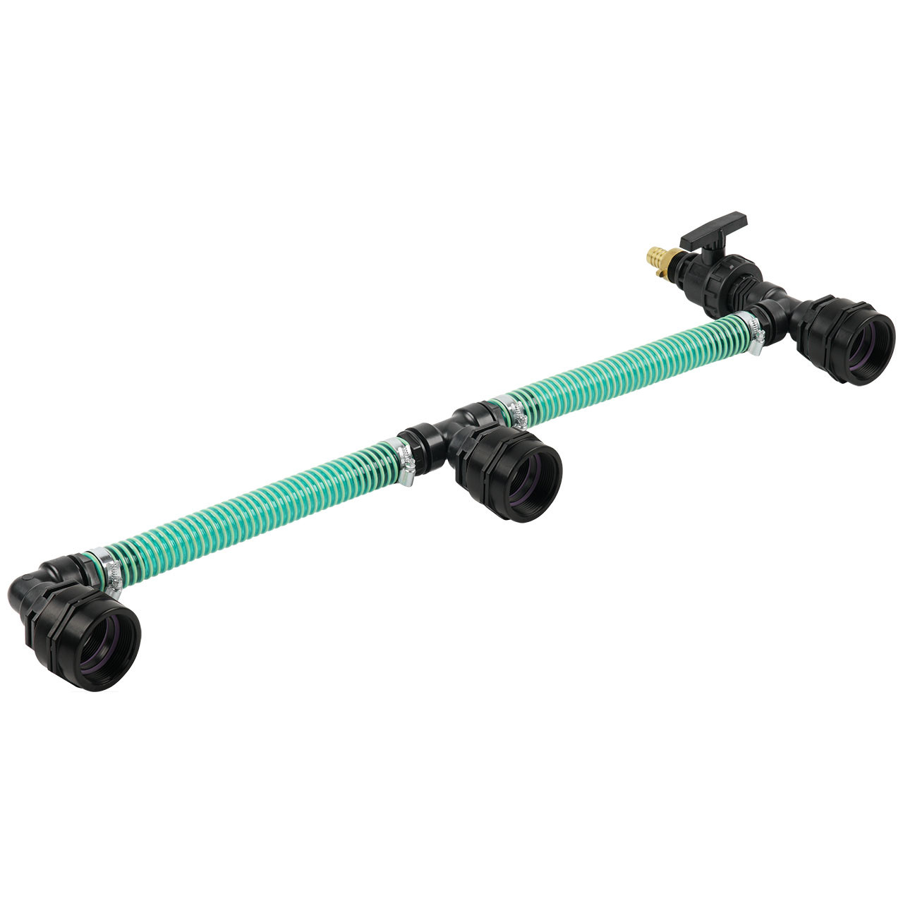 IBC Adapter BSP 2" - 3 IBC nebeneinander Tankverbindung 32mm Schlauch