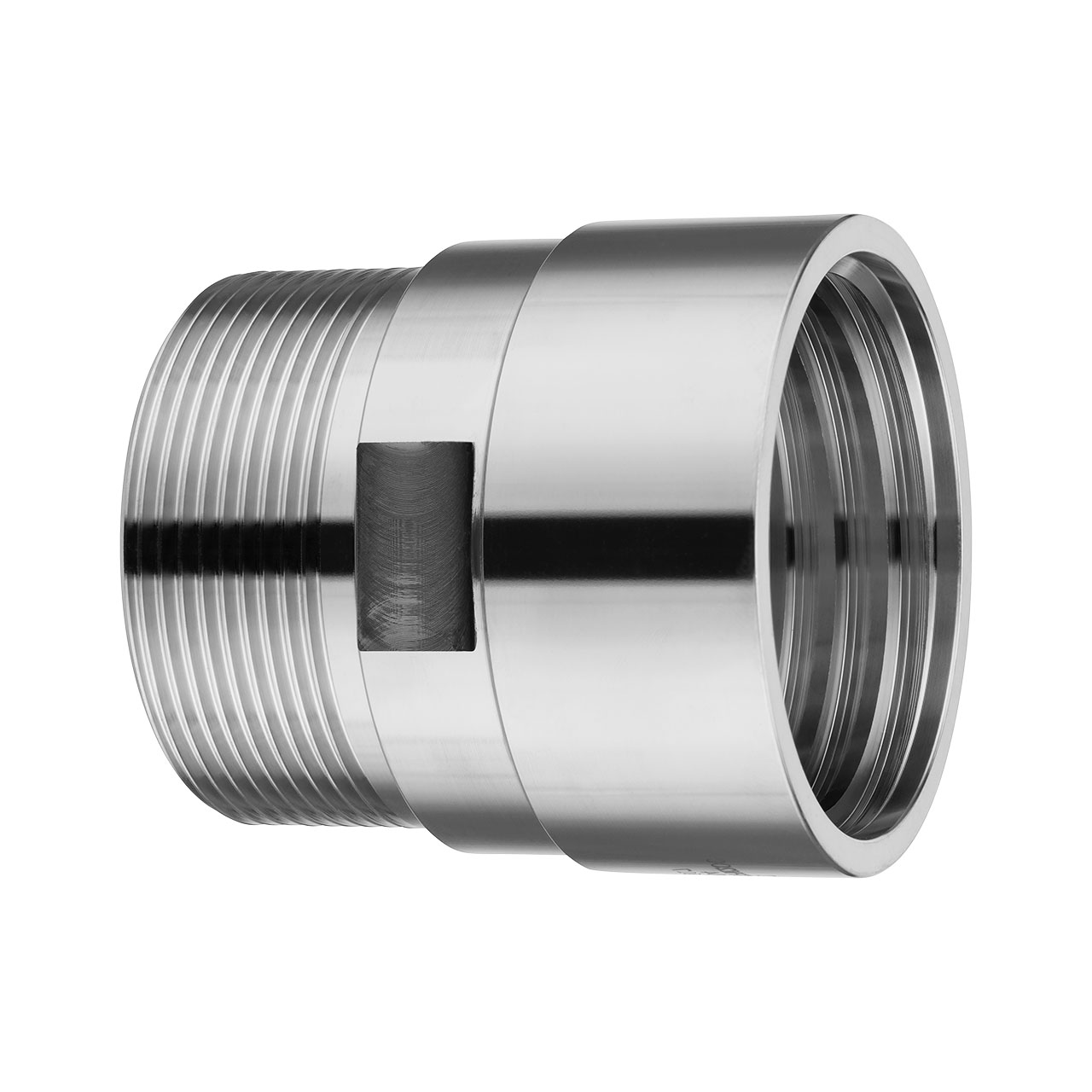 IBC Edelstahl Adapter S60x6 Reduzierung Aussengewinde SS316L