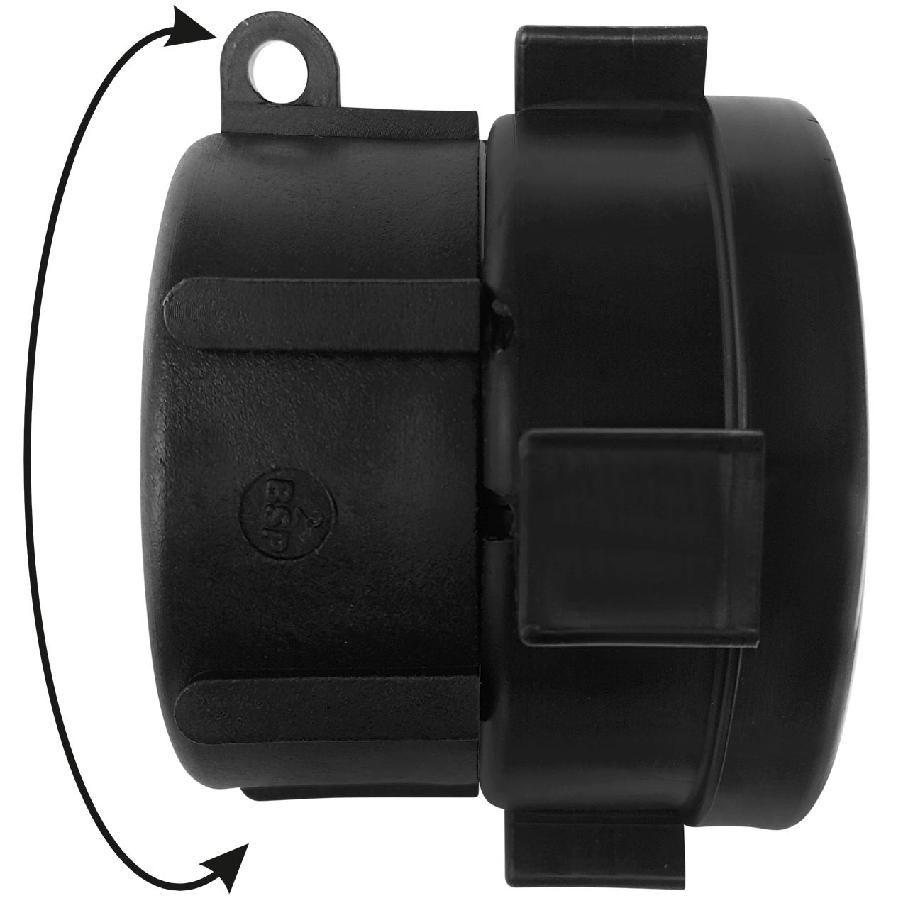 IBC Container Adapter S60x6 (60mm) Grobgewinde DN 50 Drehbar - 2" Innengewinde Drehgelenk