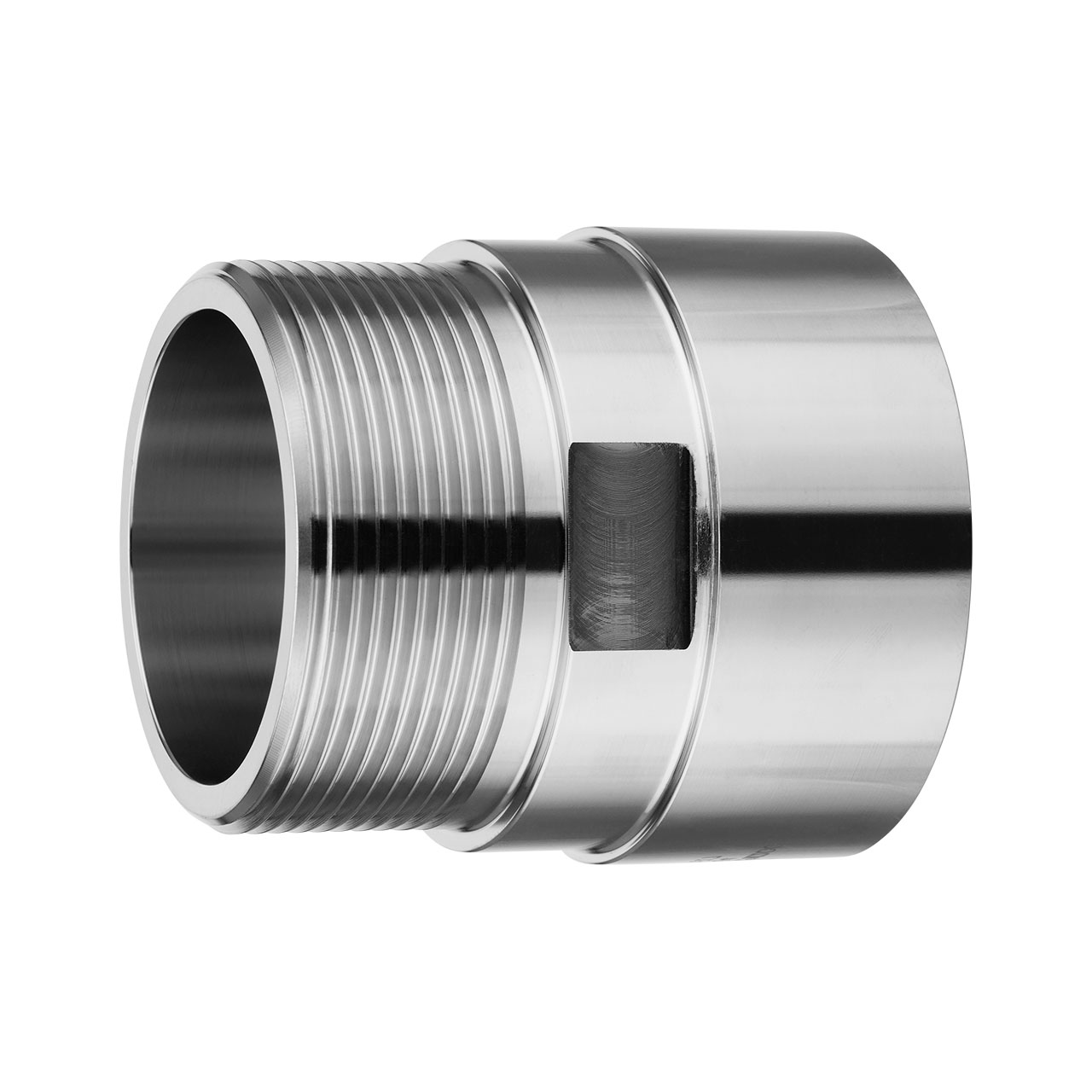 IBC Edelstahl Adapter S60x6 Reduzierung Aussengewinde SS316L