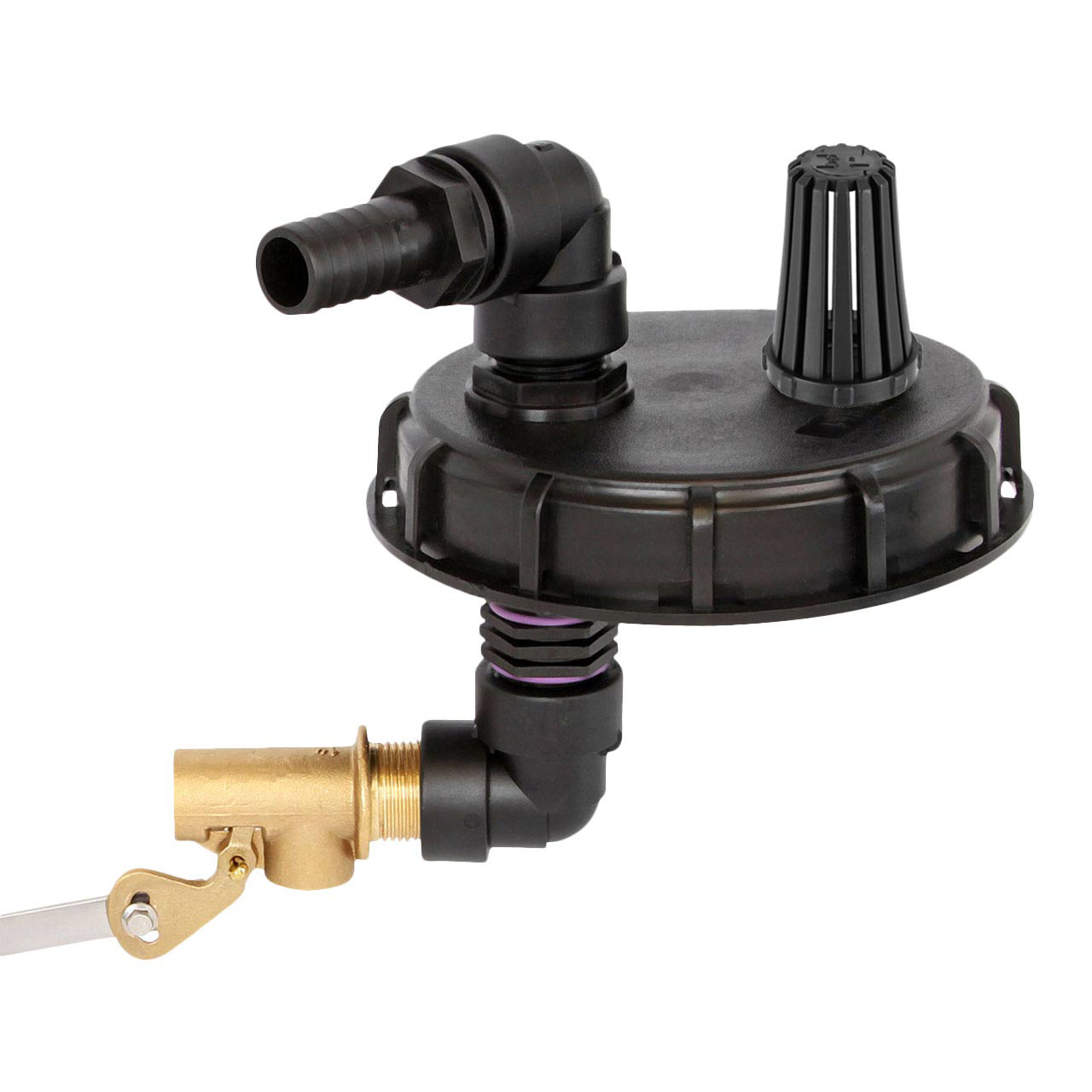 IBC Deckel mit Überfüllsicherung & Einlauf + Entlüftung