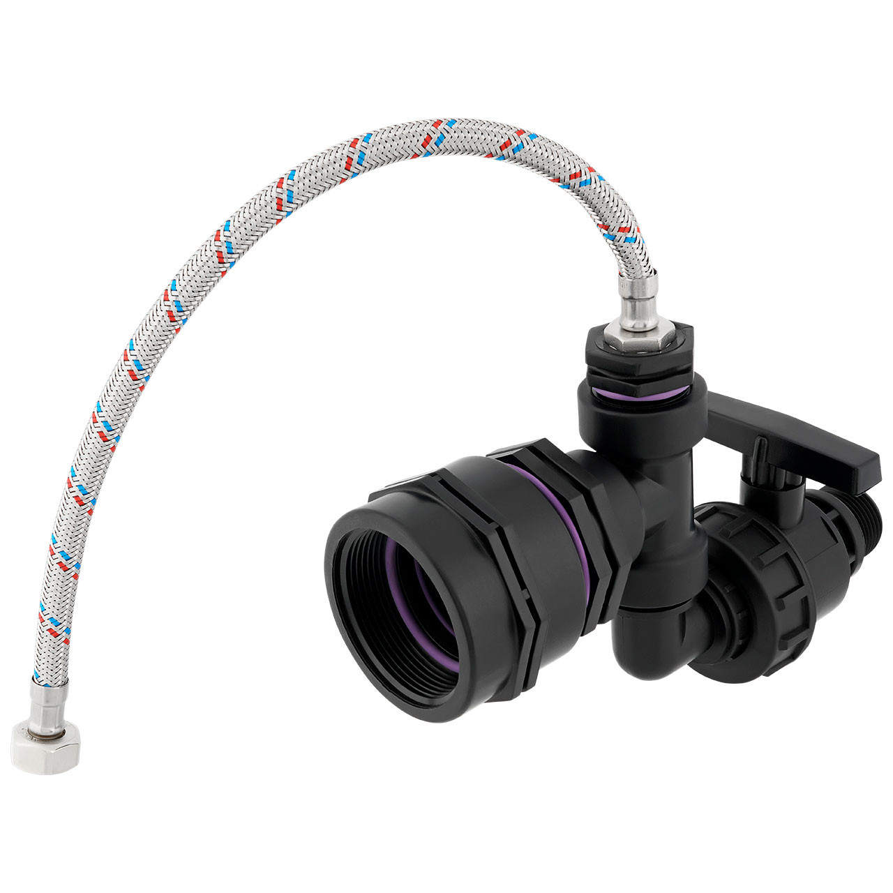 IBC Adapter 2" BSP - Anschlußset + Ablasshahn für Pferdetränke