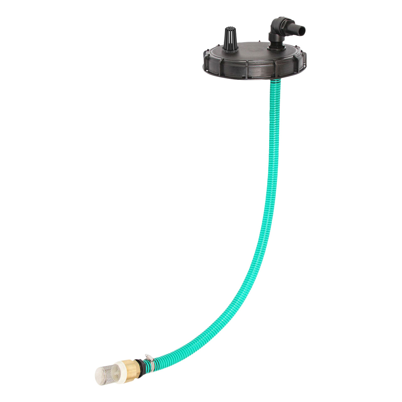 IBC Deckel mit Sauggarnitur & Saugschlauch + Entlüftung