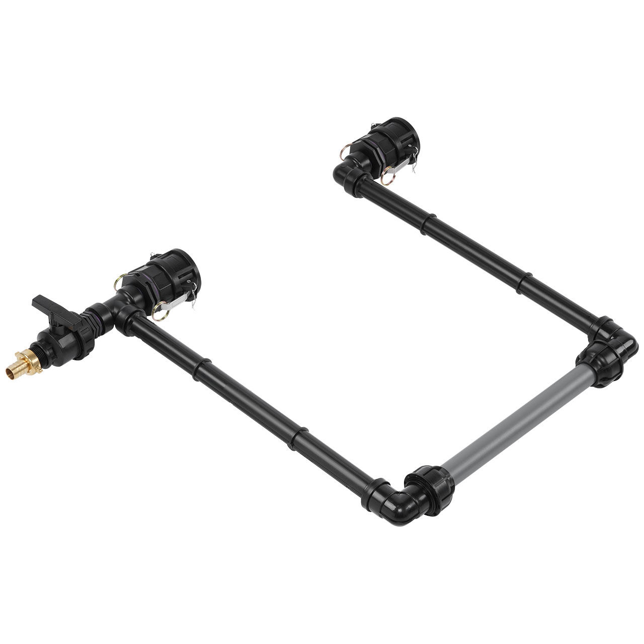 IBC Adapter 2" Camlock Dose - 2 IBC hintereinander Tankverbindung 32mm Rohr
