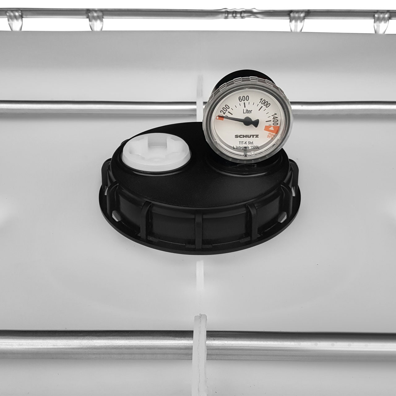 IBC Deckel DN 150 Schraubdeckel Inhaltsanzeiger G2" Spundstopfen