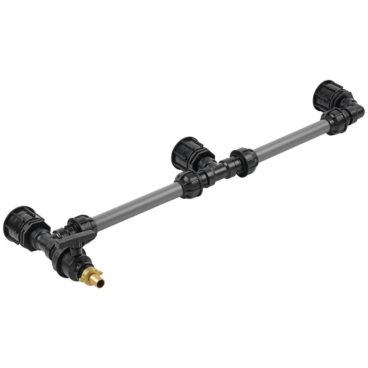 IBC Adapter S60x6 - 3 IBC nebeneinander Tankverbindung 32mm Rohr