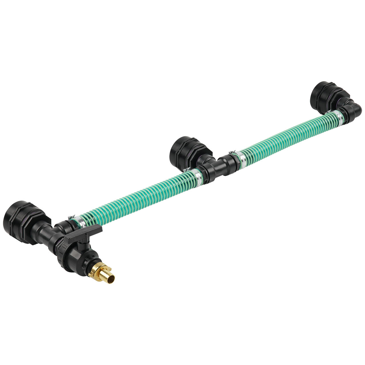 IBC Adapter BSP 2" - 3 IBC nebeneinander Tankverbindung 32mm Schlauch