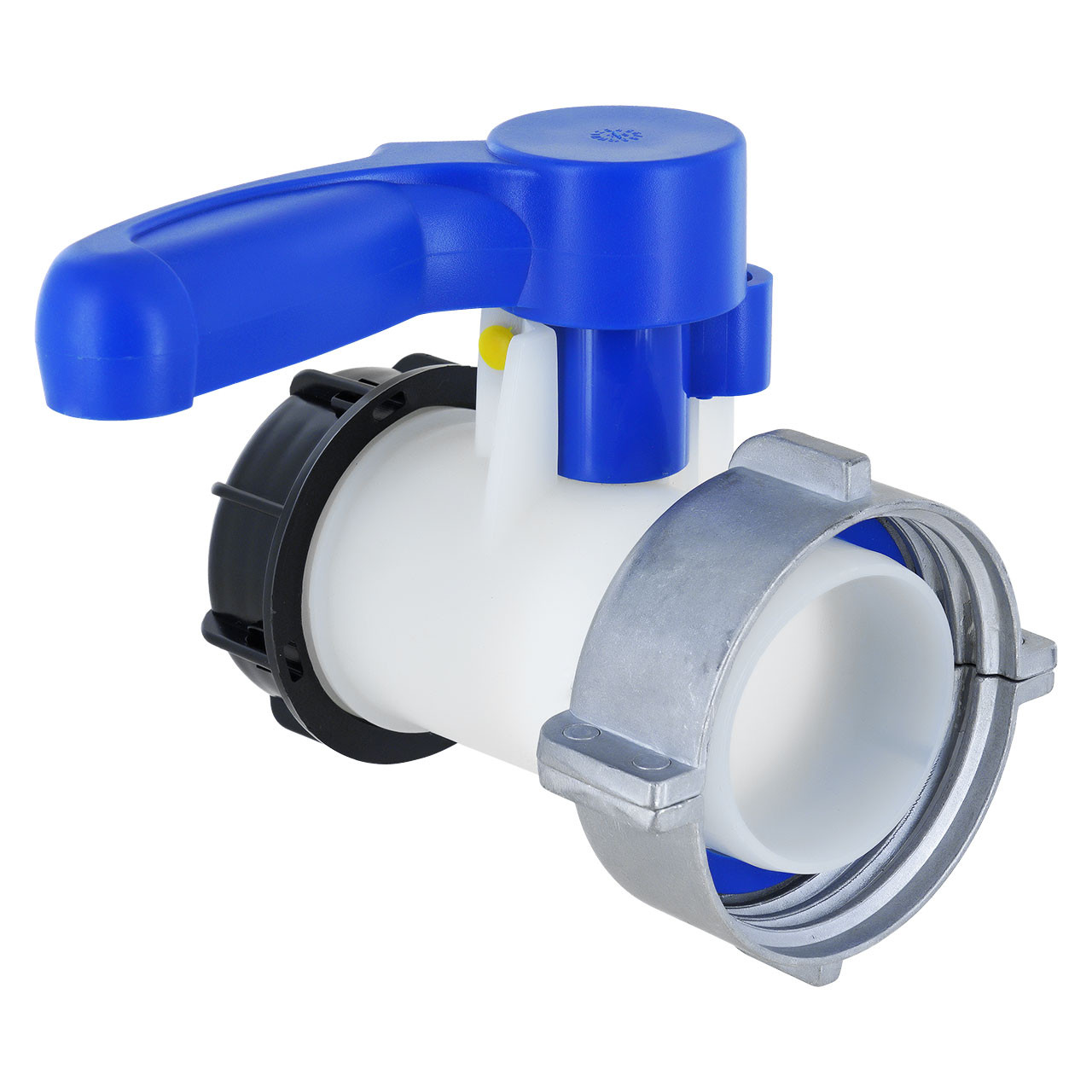 IBC Klappenhahn S75x6 (75mm) ALU Überwurf EPDM DN50