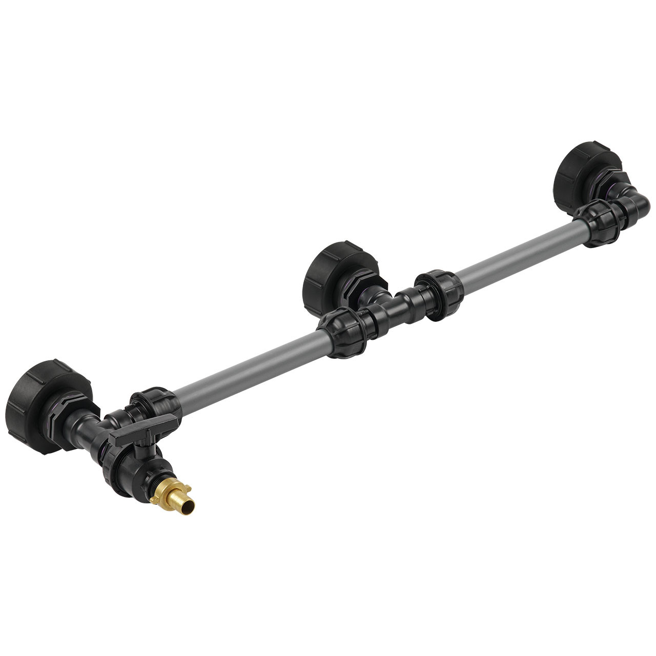 IBC Adapter S100x8 - 3 IBC nebeneinander Tankverbindung 32mm Rohr