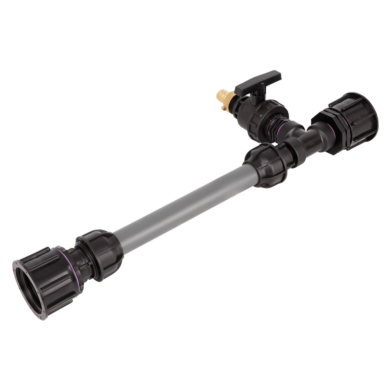 IBC Adapter S60x6 - Tankverbindung 2 IBC gegenüber 32mm Rohr