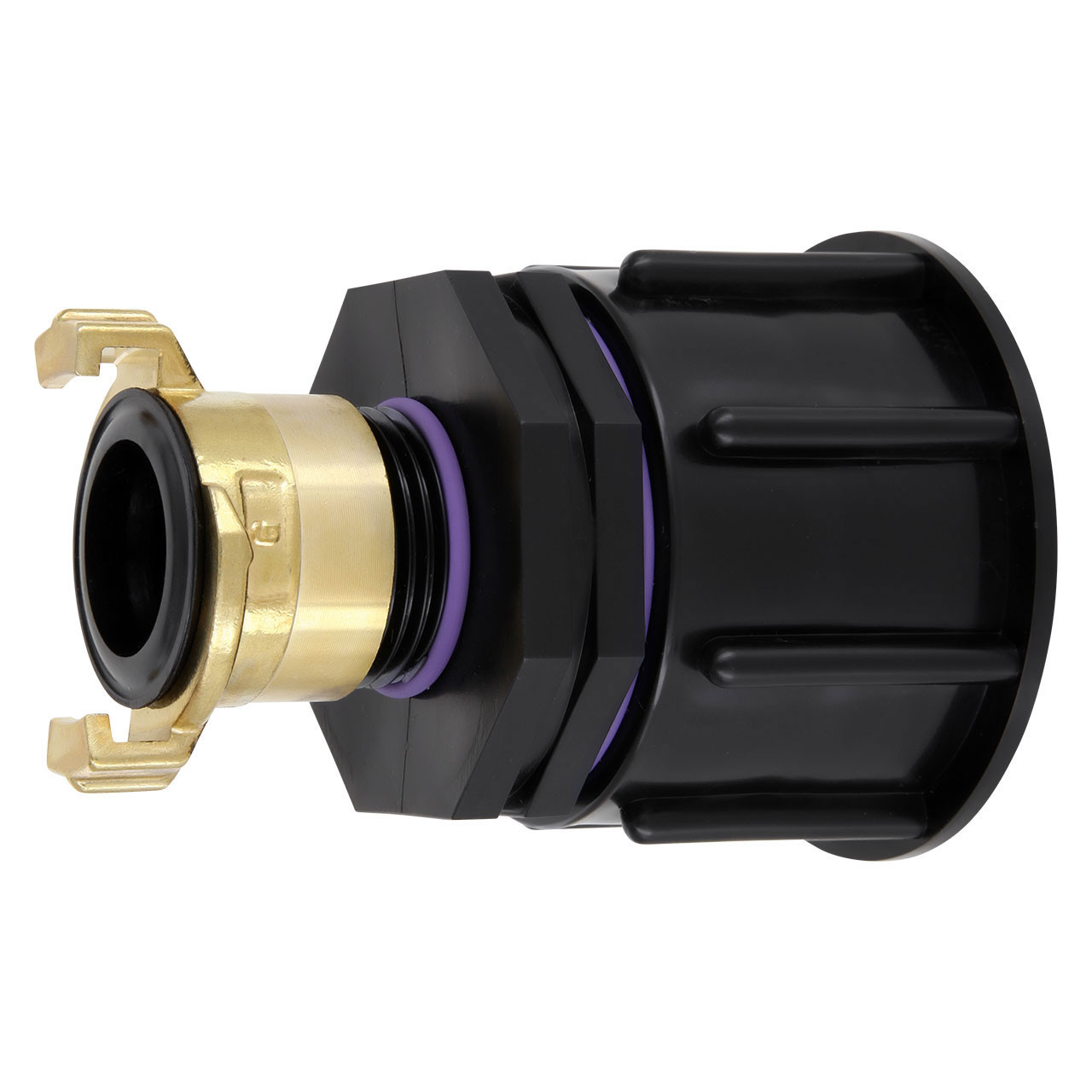 IBC Container Adapter S60x6 (60mm) Grobgewinde DN 50 - Schnellkupplung "GeKa" kompatibel