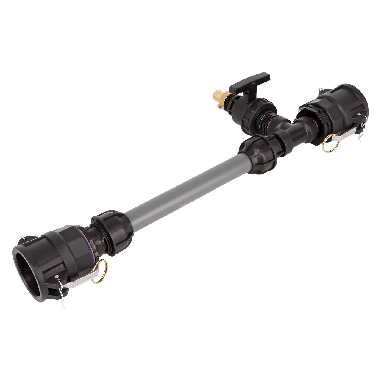 IBC Adapter 2 Camlock Dose - 2 IBC gegenüber Tankverbindung 32mm Rohr