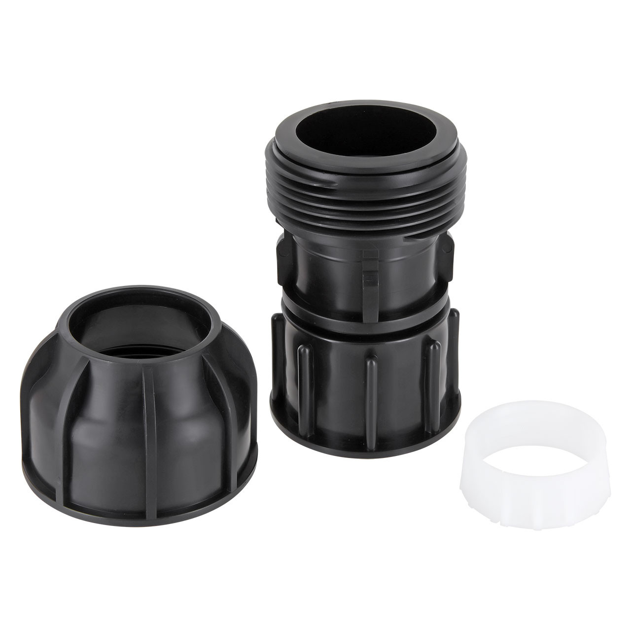 IBC Adapter S60x6 (60mm) Grobgewinde DN 50 - Übergangsmuffe PP Klemme 50mm Klemmverschraubung