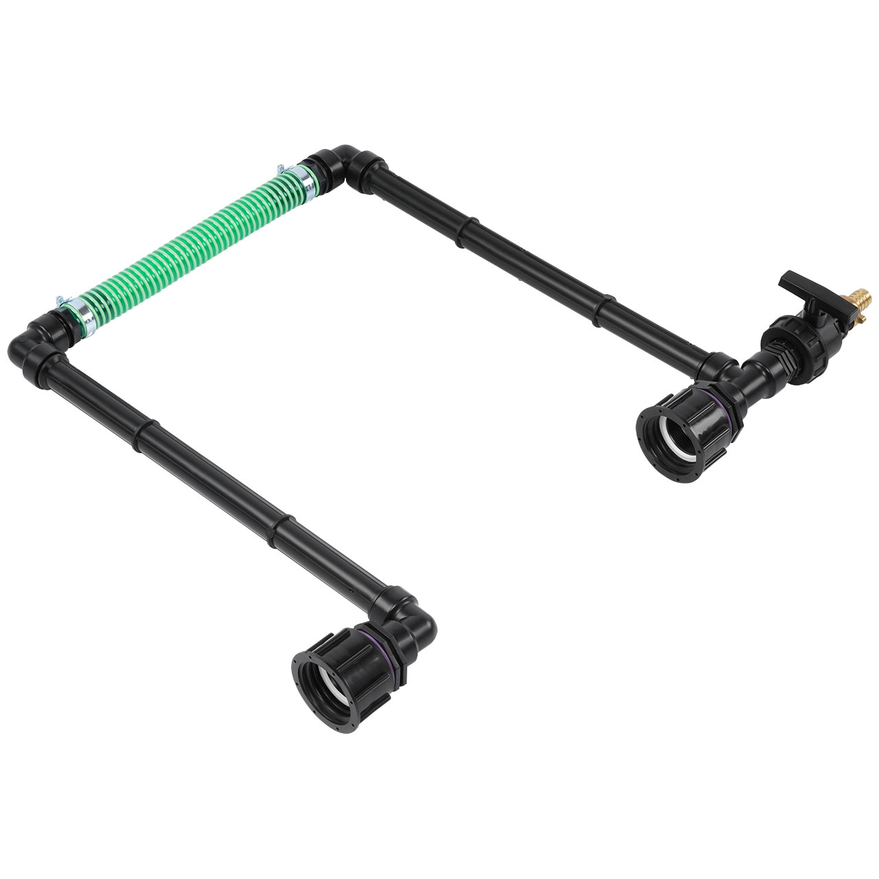 IBC Adapter S60x6 - 2 IBC hintereinander Tankverbindung 32mm Schlauch