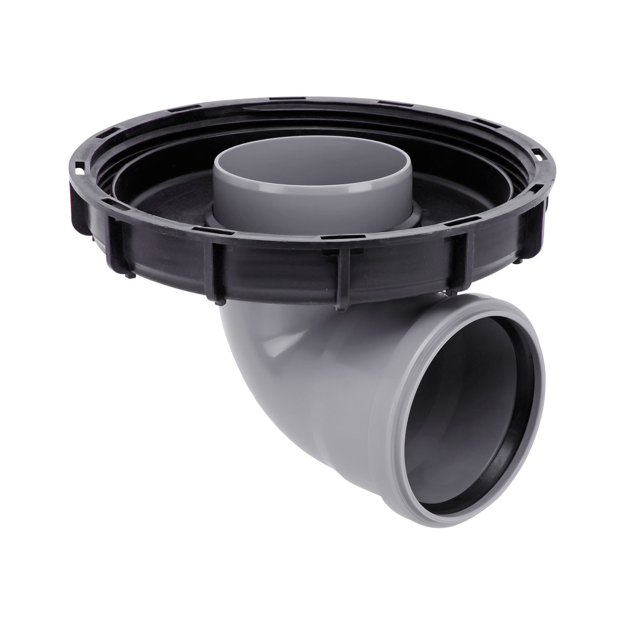 IBC Deckel Einlauf mit HT-Bogen DN 225 DN 110