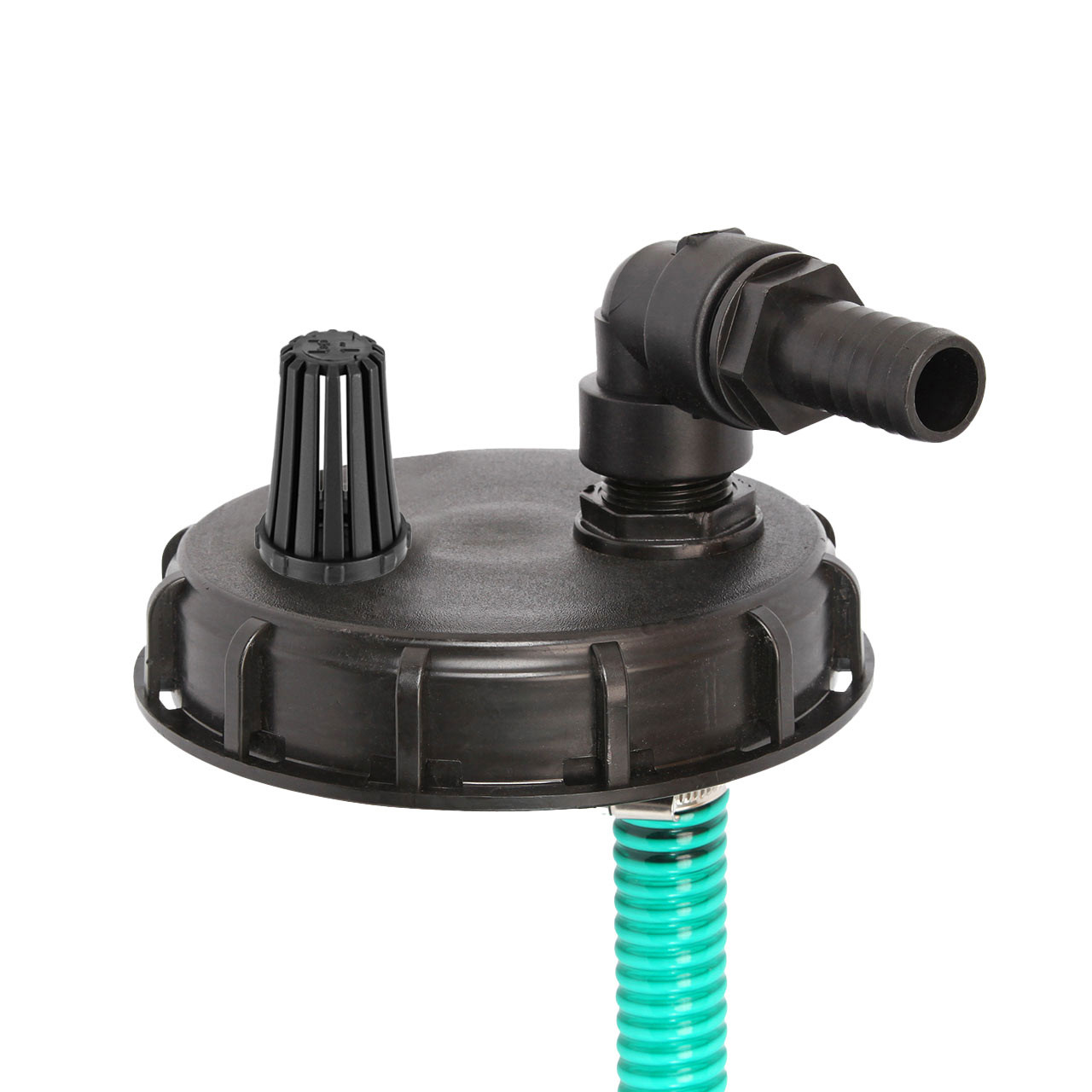 IBC Deckel mit Sauggarnitur & Saugschlauch + Entlüftung