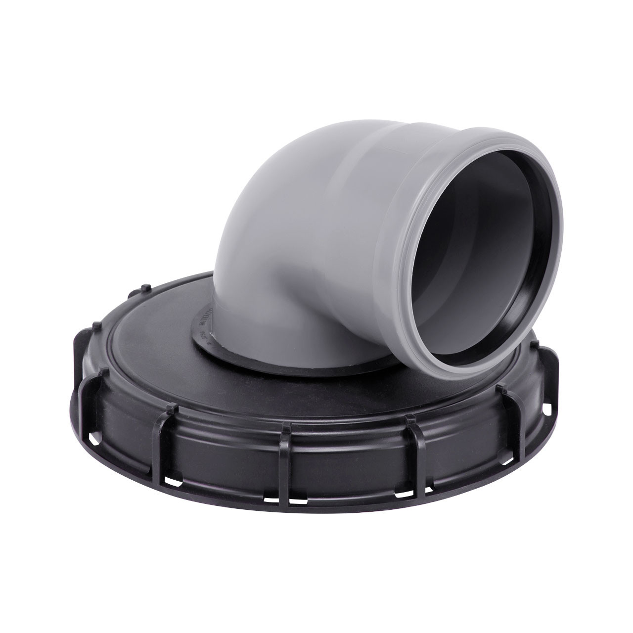 IBC Deckel Einlauf mit HT-Bogen DN 225 DN 110