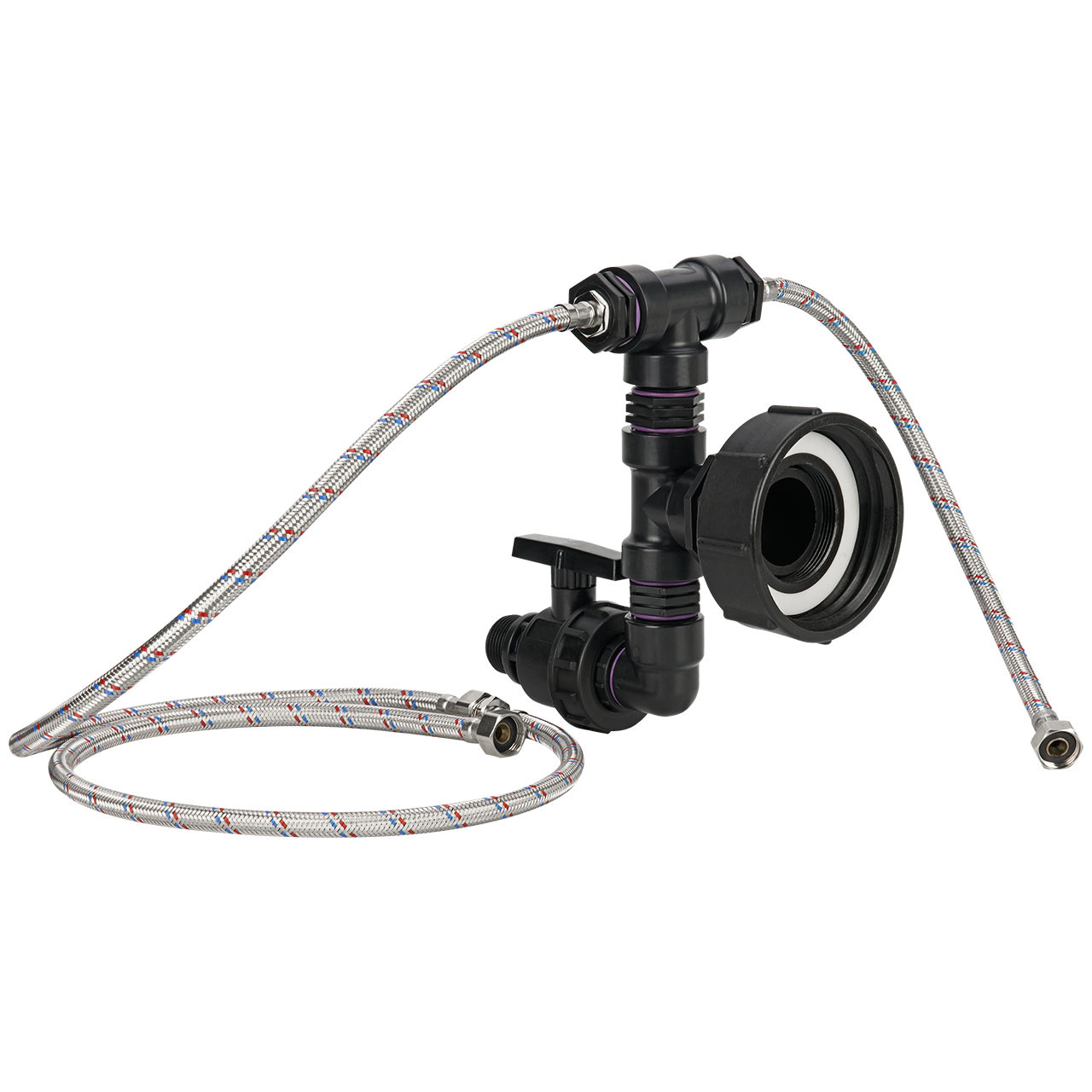 IBC Adapter S100x8 - Anschlussset für Doppel-Tränke