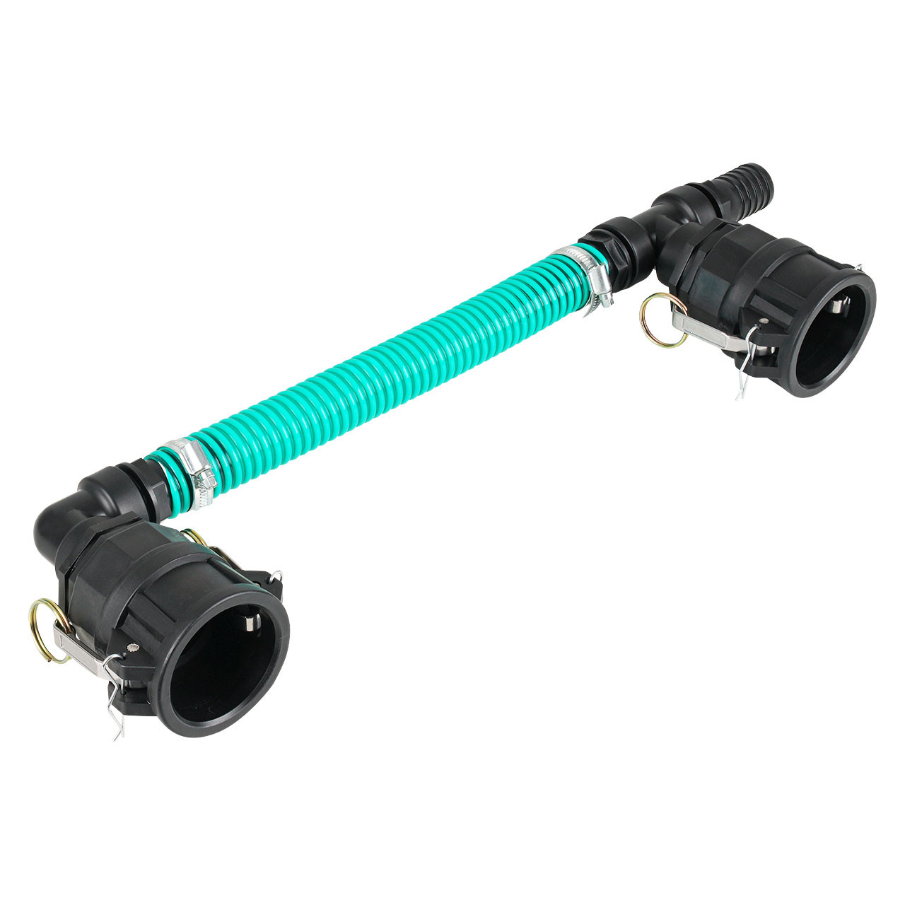 IBC Adapter 2 Camlock Dose - 2 IBC nebeneinander Sparset Tankverbindung 32mm Schlauch