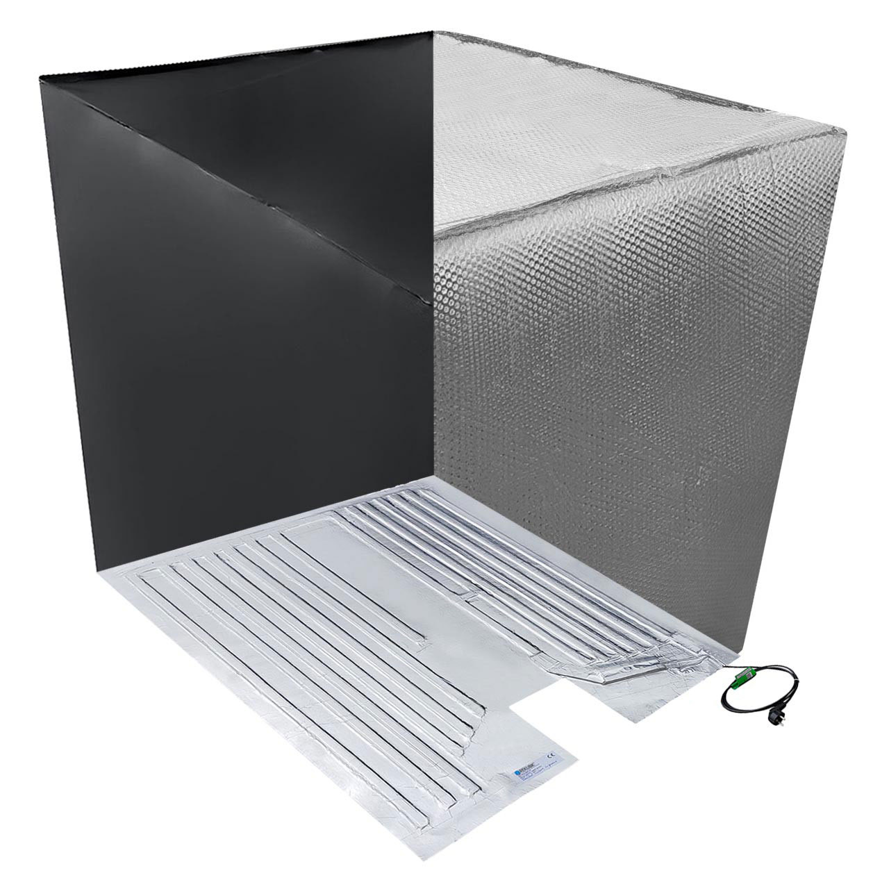 IBC Hitze- & Frostschutz +Set Heizmatte + Thermohaube + UV Schutz Folie