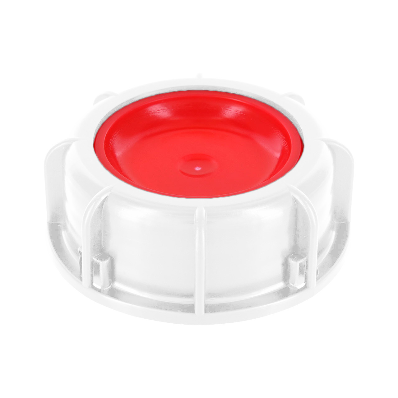 IBC Schraubkappe 3-tlg. (Grau/Rote PE-Scheibe) 2" BSP