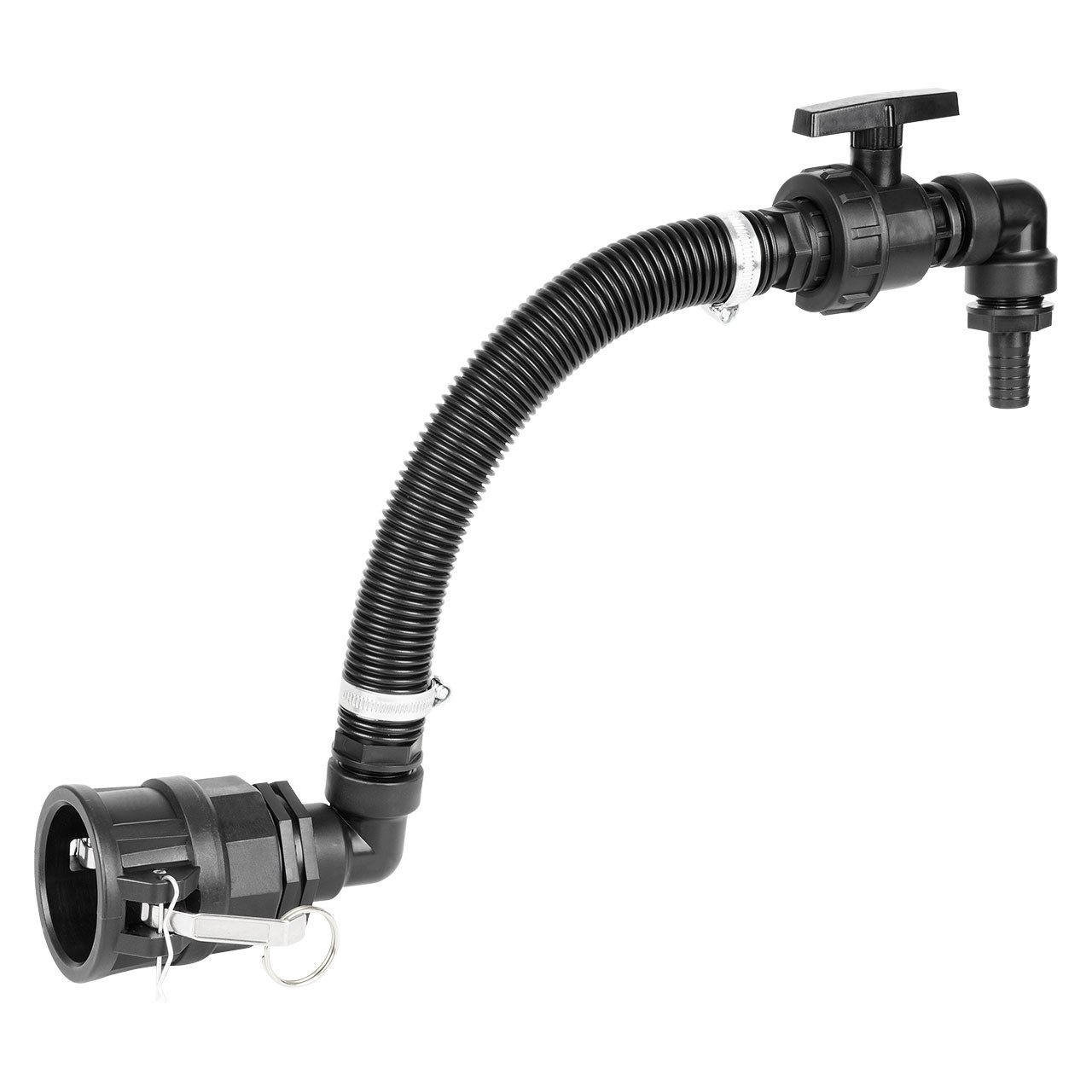 IBC Adapter 2" Camlock Dose - Befüllschlauch mit 1" Auslaufhahn