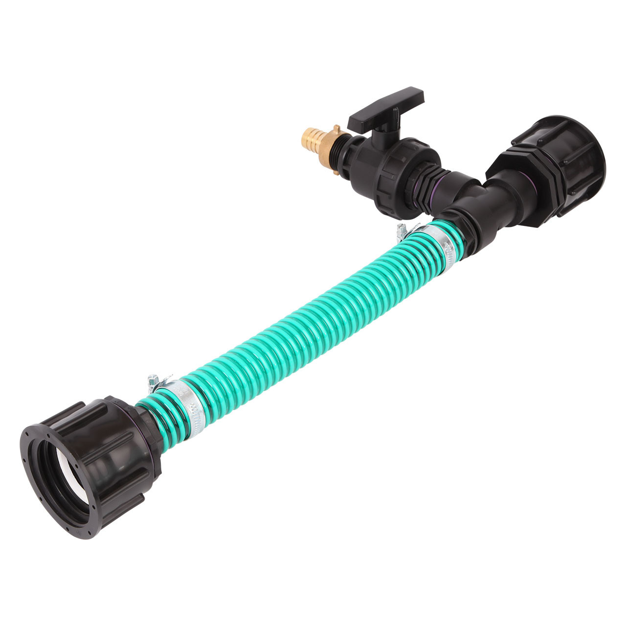 IBC Adapter S60x6 - 2 IBC gegenüber Tankverbindung 32mm Schlauch