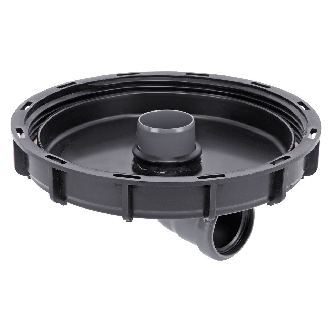 IBC Deckel Einlauf mit HT-Bogen DN 225 DN 50