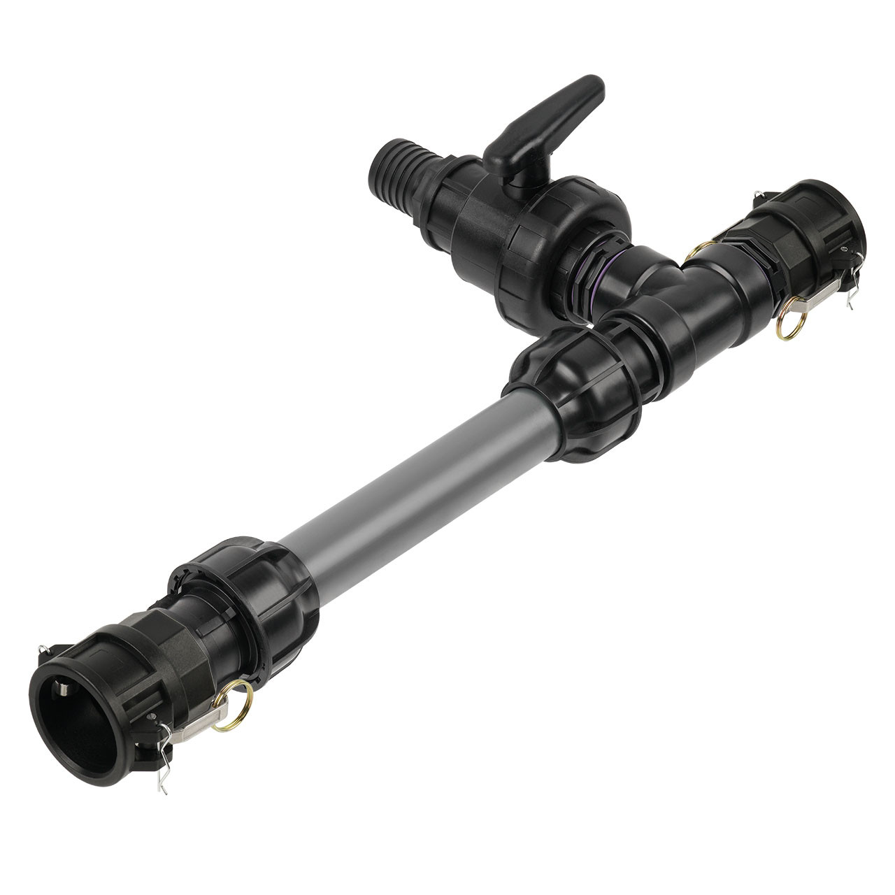 IBC Adapter 2 Camlock Dose - 2 IBC gegenüber Tankverbindung 50mm Rohr