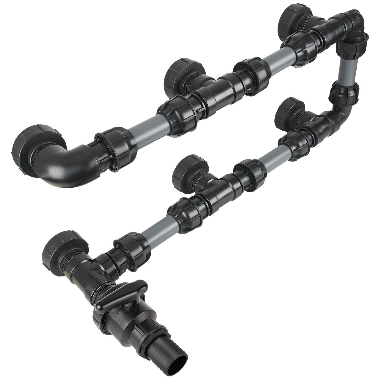 IBC Adapter S100x8  - Tankverbindung 6 IBC neben-/übereinander 50mm Rohr